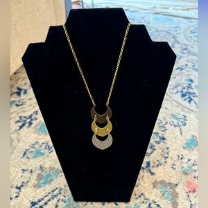 Lucky brand multi metal pendant necklace